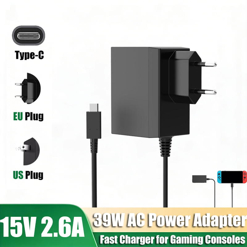 Gaming Console Types - Cargador tipo C AC 100-240V, adaptador