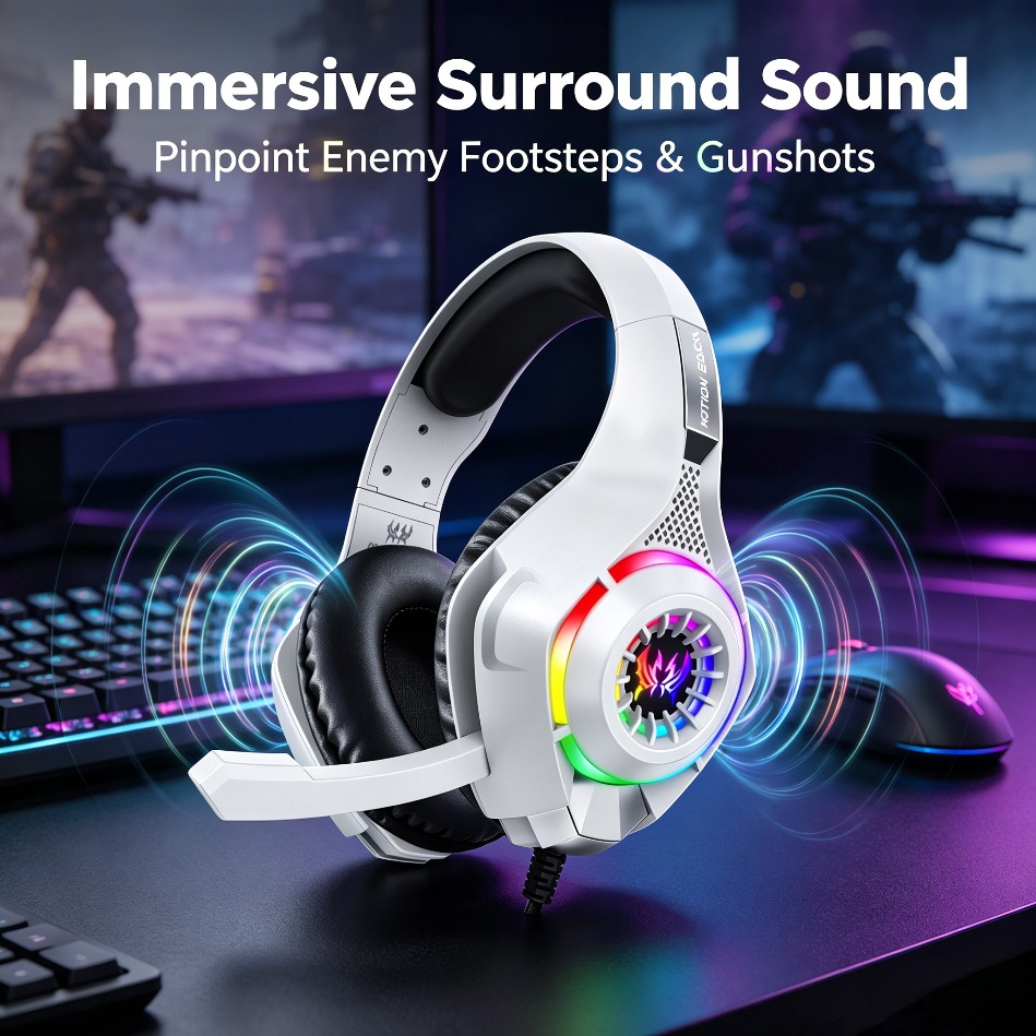 Gaming Console Headset - Auriculares para Juegos de PC con