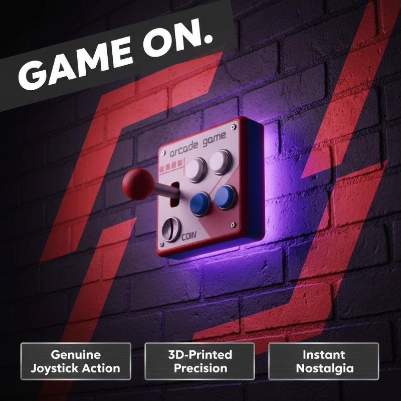 Gaming Console Buttons - Placa de Botones Retro para Juegos