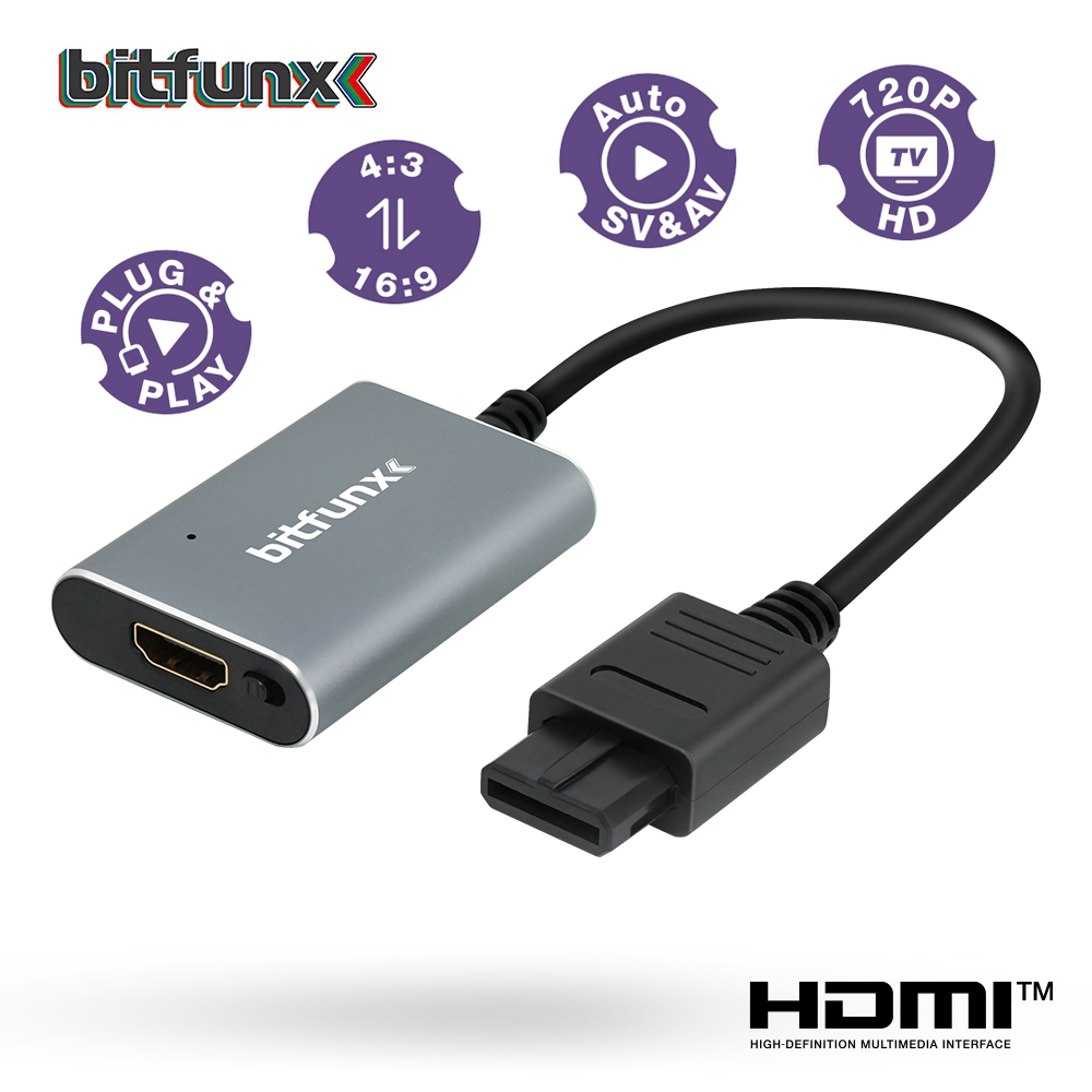 Gaming Console Nintendo Switch - Bitfunx 720P HDMI ™ Adaptador s-video