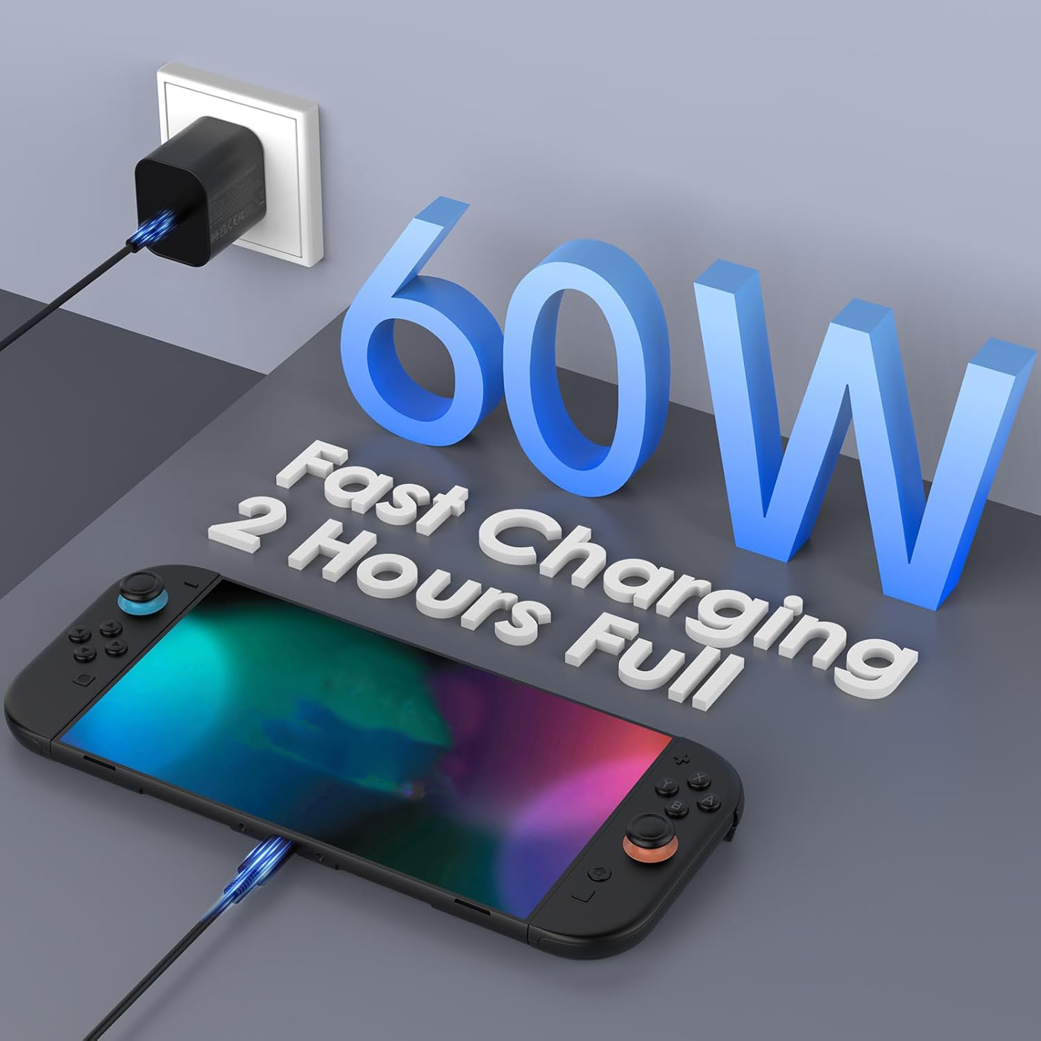 Cargador de CA de 60W Compatib - Gaming Console Nintendo Switch reseña y precio
